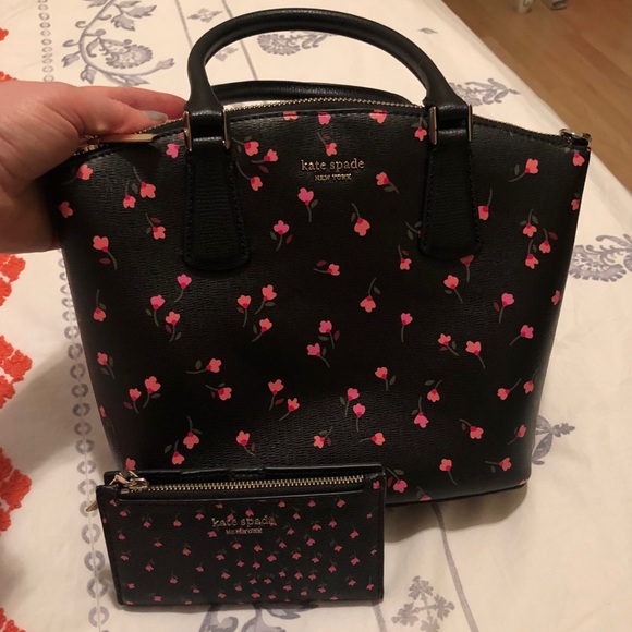 Kate Spade Sylvia floral black handbag - Picture 9 of 9